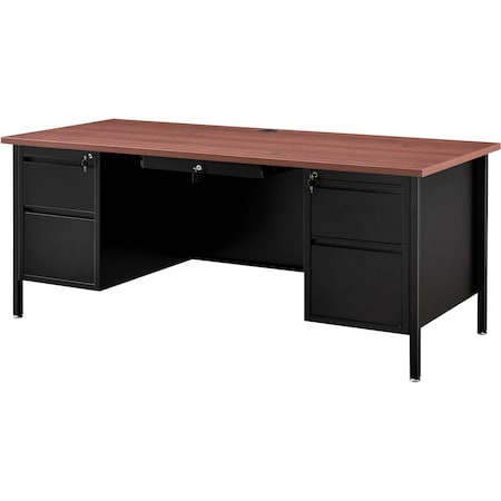 Interion By Global Industrial Teacher's Desk, 30 in D X 30-1/2 in H, 72 in W X 695633MH